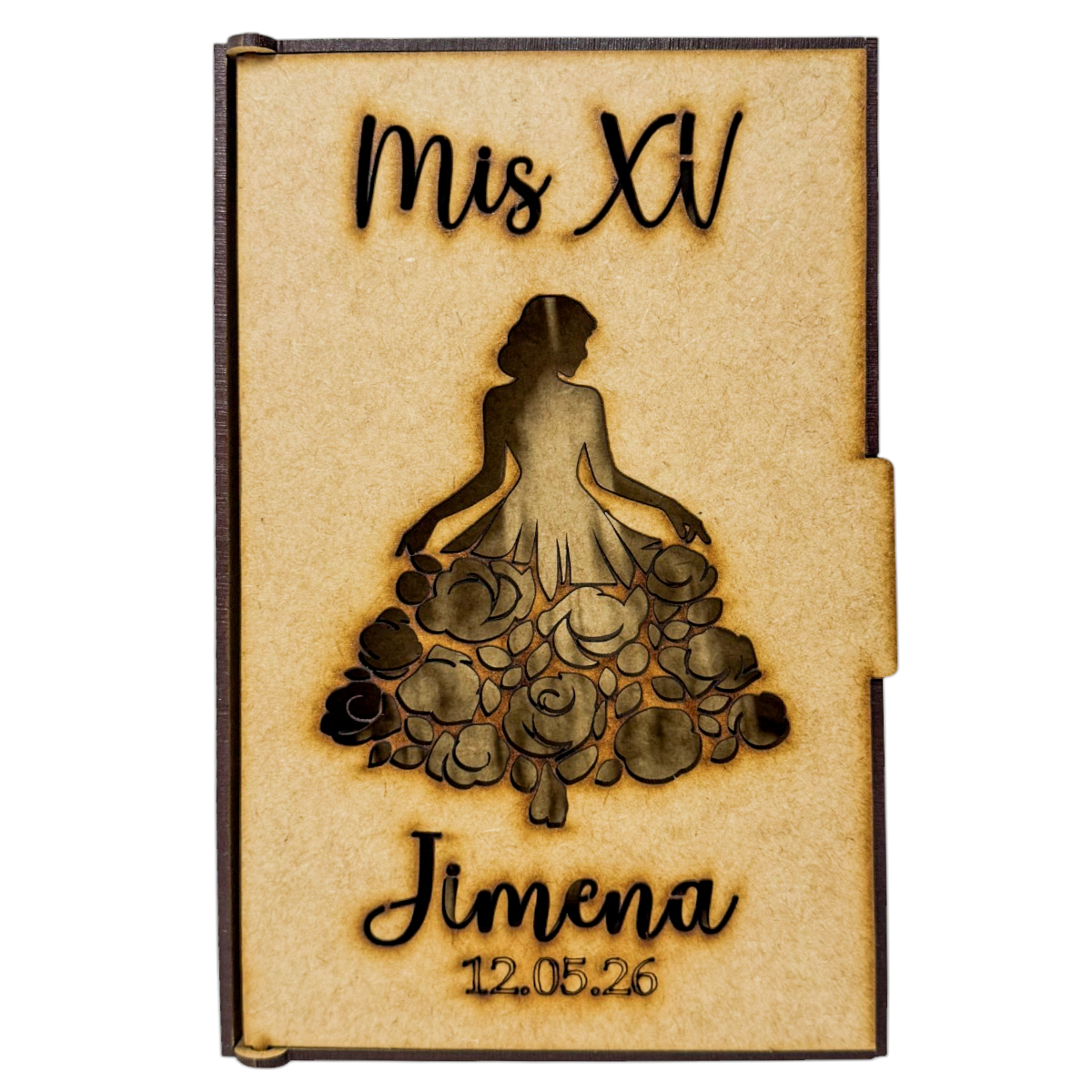 🎁✨ Set de Espejo con Caja Personalizada | Recuerdo de XV Años 💖 5pz RB125