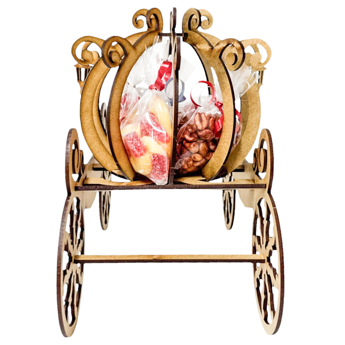 🎠 Carreta de Cenicienta en MDF – Ideal para Centros de Mesa o Decoración ✨5pz RB98