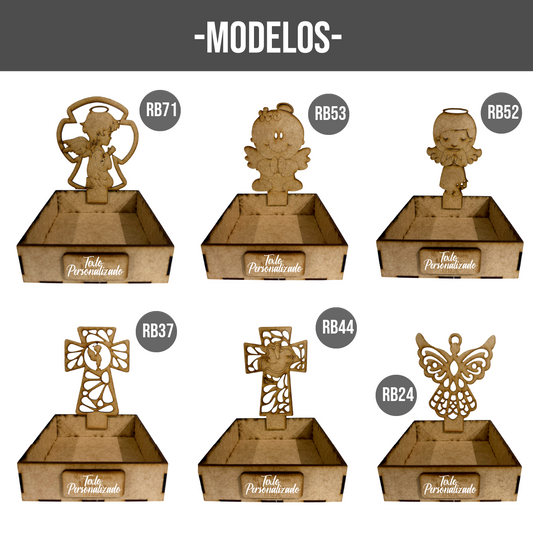🎉 Dulcero Personalizado de MDF para Toda Ocasión 🎁 10pz RB86
