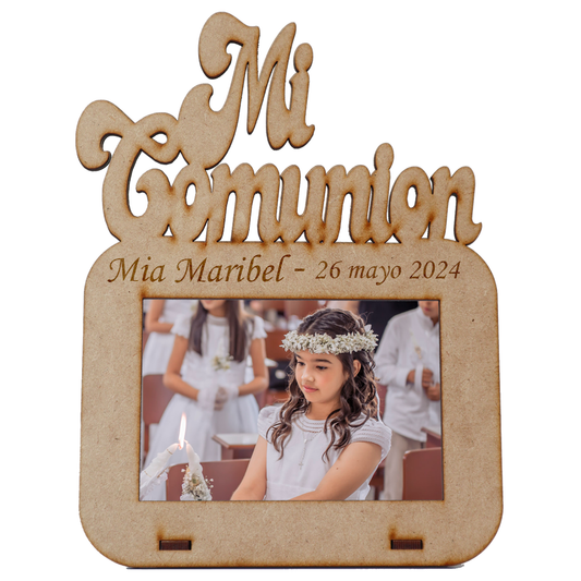 📸 Portarretrato MDF "Mi Comunión" – Recuerdo especial de un gran día 🙏✨  10pz RB41