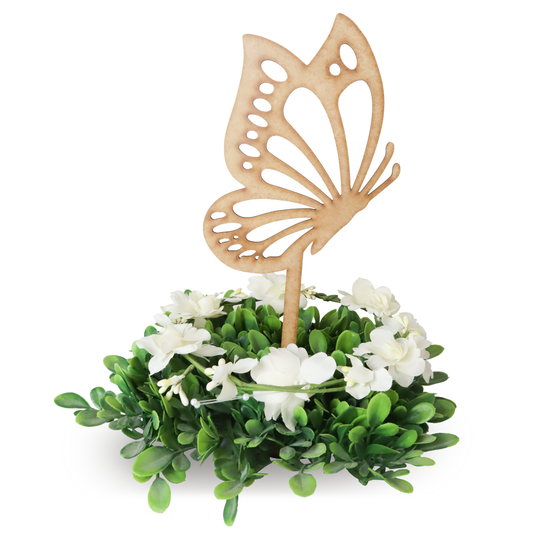 🦋 Centro de Mesa Mariposa para XV Años – Elegancia Natural en MDF 🌸 10pz RB74