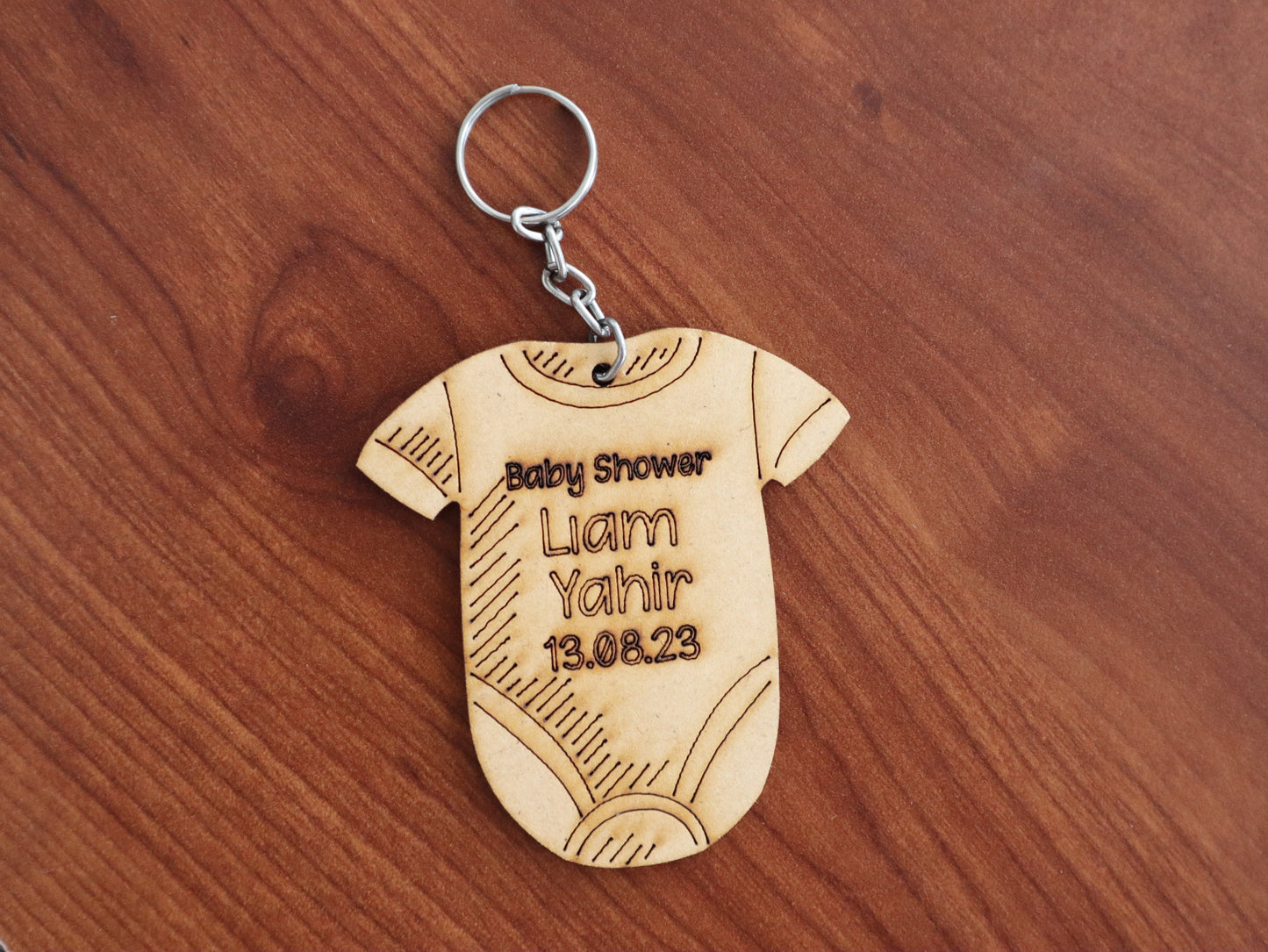 👶✨ Llavero Body Personalizado para Baby Shower – Recuerdo Único y Tierno 🍼💖 30pz RB111