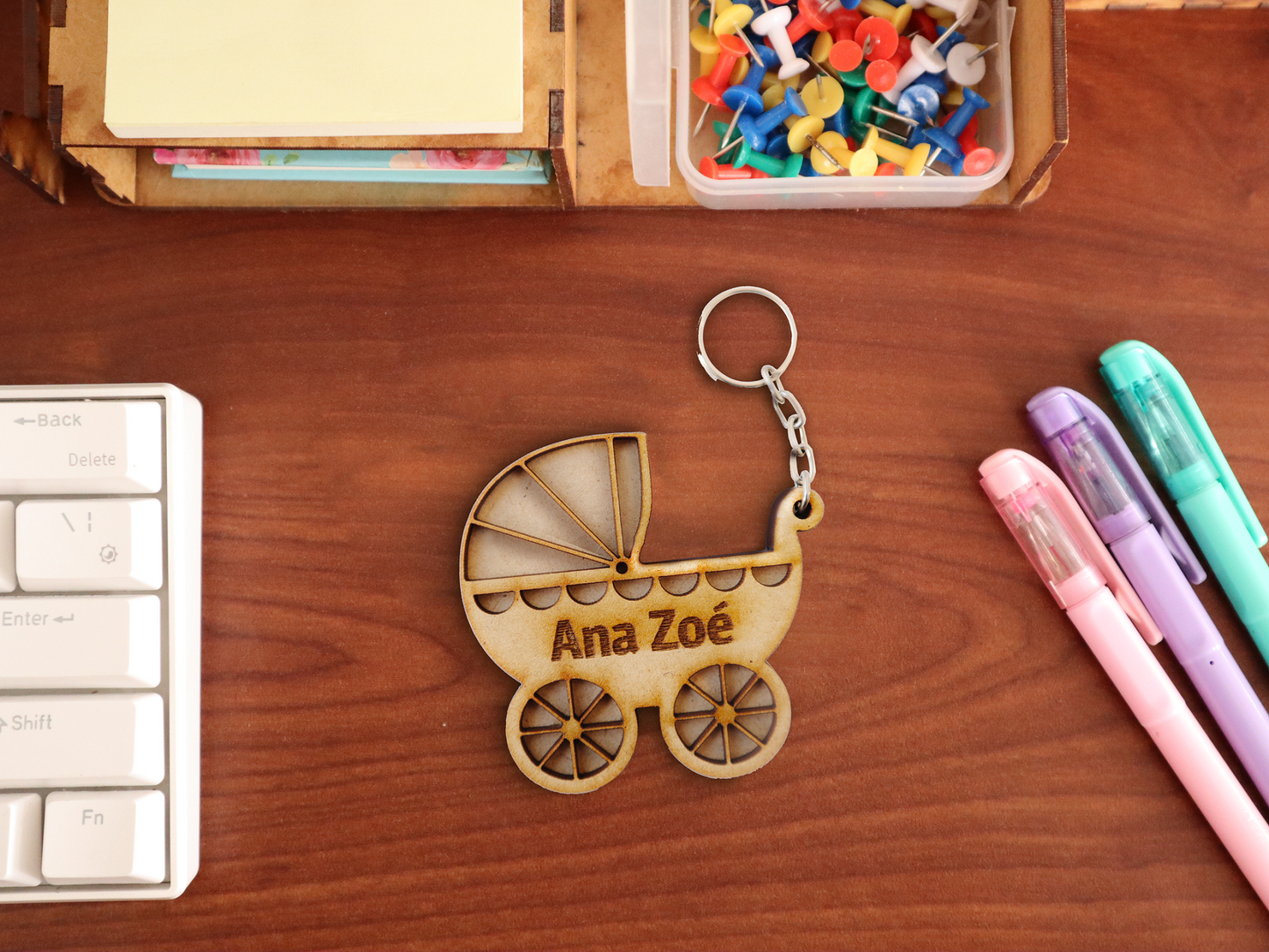 👶✨ Llavero de carrito de bebé personalizado 🍼💖 30pz RB104