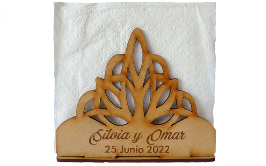 ✨ Servilletero personalizado con diseño floral ✨ 12pz UE13